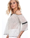 Bluza crem cu umerii goi MP28855 - Magazin online - Boutique